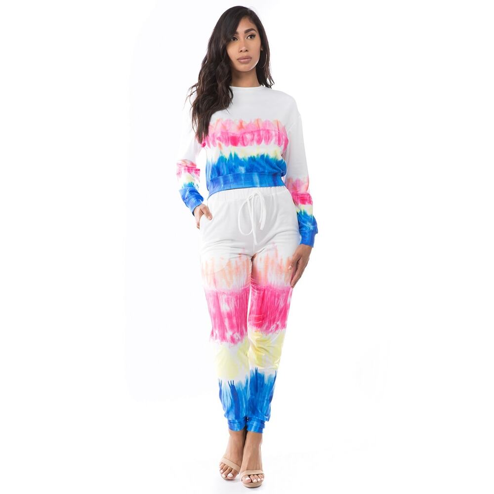 Women's Multicolored jogger set, Large